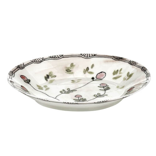 Marni Midnight Flowers Small Deep Plates Set Of 2 - Mirtillo Nude